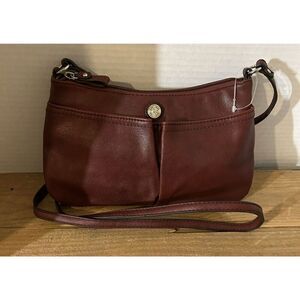 Relic Bleeker Slide Pocket Burgundy Purse Shoulder Bag Crossbody